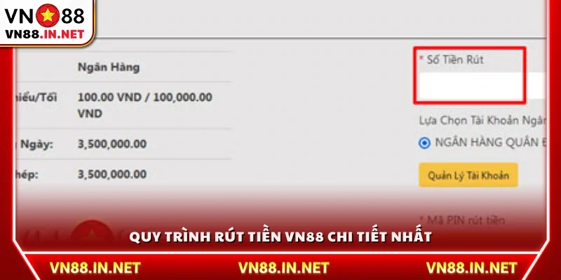 Quy trình giao dịch rút tiền VN88 rõ ràng và dễ hiểu